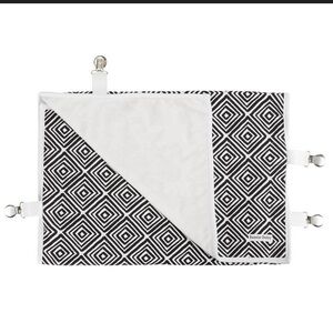Bazzlebany Go Blanket Black & White Geometric Baby Stroller Blanket